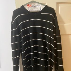 Men’s South Pole Striped Sweater V-neck Pullover